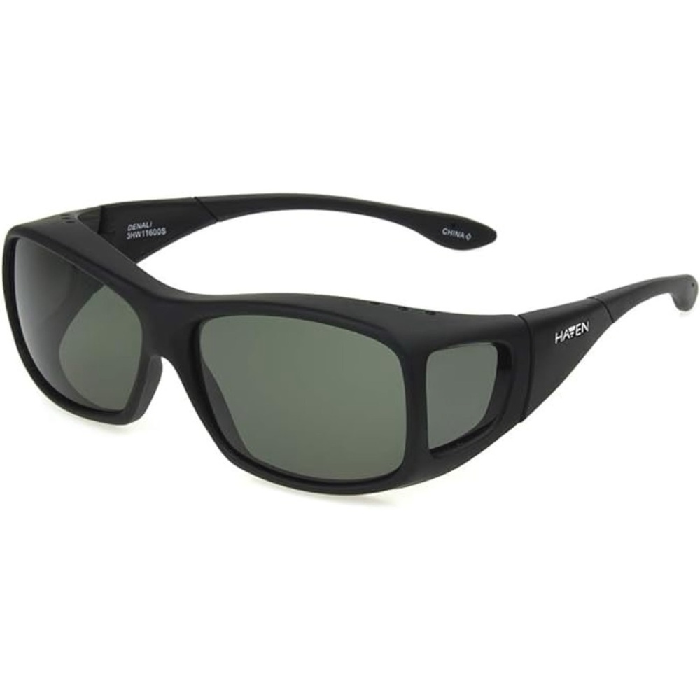 Haven Designer Fitover Sunglasses Denali in Black with Polarized Lenses